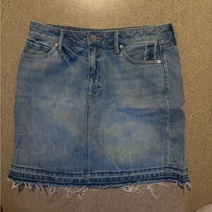 Banana Republic Light Blue Denim Mini Skirt